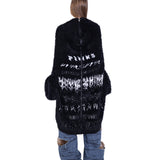 リバーシブルファーカーディガン