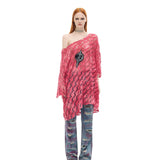 オンブレ メッシュ Tシャツ