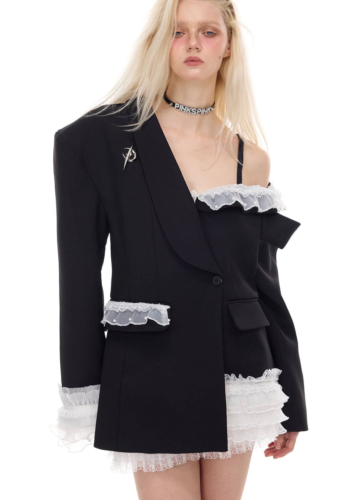 Off-Shoulder Blazer