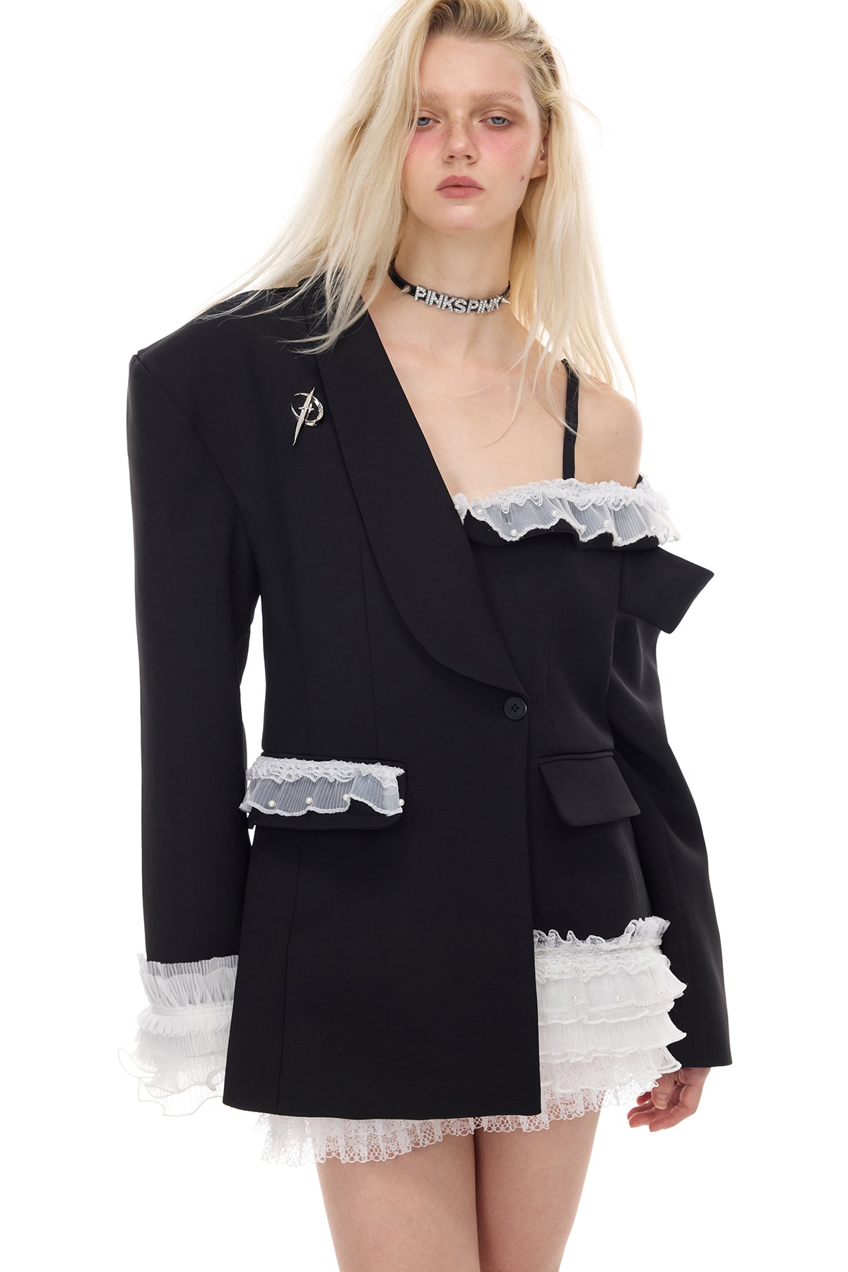 オフショルダー ブレザー