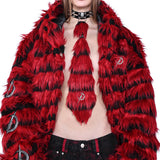 ストライプファーコート