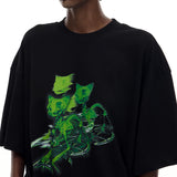 猫の骨格 Tシャツ