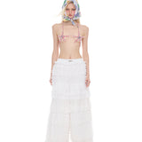 レイヤードレースパンツ