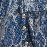 レースデニムショーツ