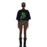 猫の骨格 Tシャツ