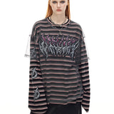 メッシュレイヤードロングスリーブ