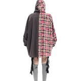 スプリットフーディーシャツ