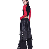 フラグメンテッドデニムジーンズ