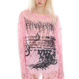 シアーレースロングスリーブ