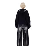 フラップ付き綿布のズボン