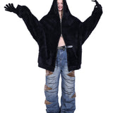 リバーシブルファーカーディガン