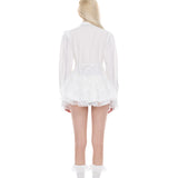 レースパフシャツ