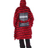 ストライプファーコート