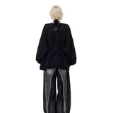 月の継ぎ目編み前掛け