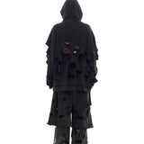 解体されたジップアップフーディ