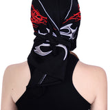 スカーフ付きバイザーキャップ