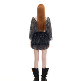 ブラシストロークスカート