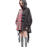 スプリットフーディーシャツ