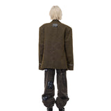 構造的なレトロ仕立ての上着