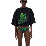 猫の骨格 Tシャツ