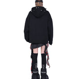 マスク付きフーディ