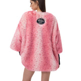 ヒョウ柄の心の毛織物シャツ