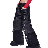 フラグメンテッドデニムジーンズ