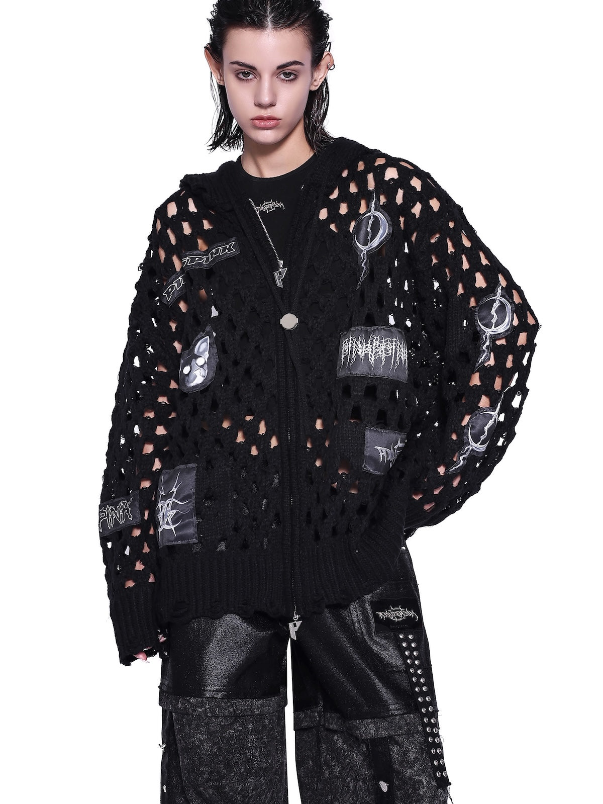 ニットフーディ