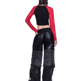 フラグメンテッドデニムジーンズ