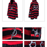 ダメージ加工 Vネック フーディ