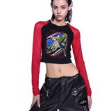 フラグメンテッドデニムジーンズ