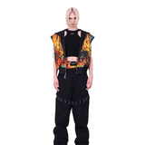 Flame Mohawk Vest