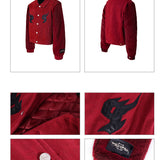 レオパードデニムボンバー