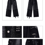 フラグメンテッドデニムジーンズ